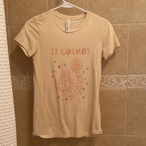 Bella Canvas Beige Le Cosmos Graphic Tee